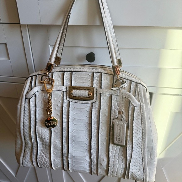 Authentic Coach Handbags - Coach Genuine Python Leather Satchel | Discontinued Exotic | Excellent Condition